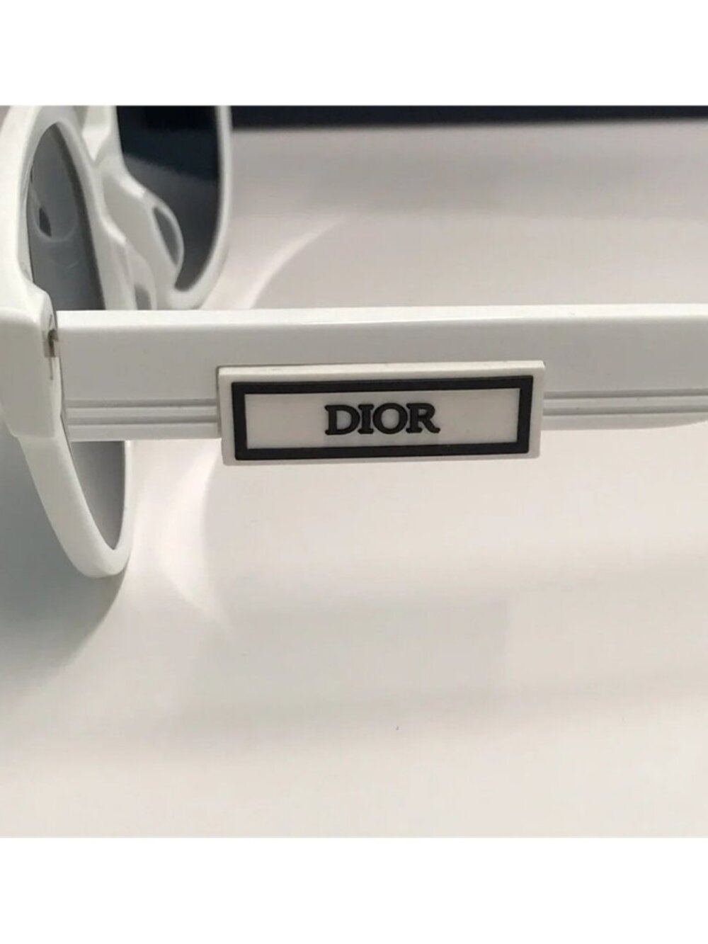 New Authentic Dior White Acetate Sunglasses DIOR B23 R 11 - Picture 8 of 11